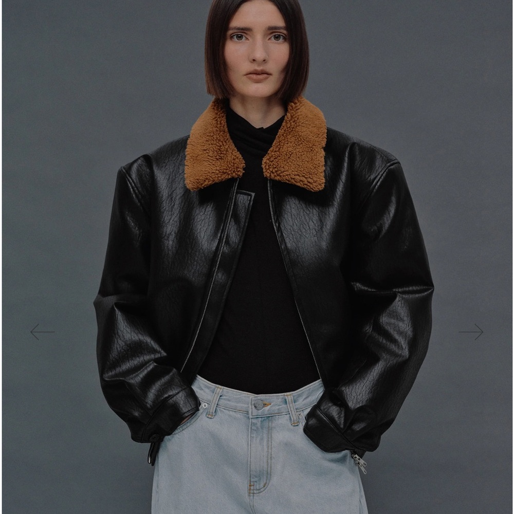SOURCE UNKNOWN - Belford Insulated Vegan Leather Jacket- NEVER WORN BRAND NEW